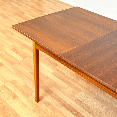 Swedish rectangular dining table in teak