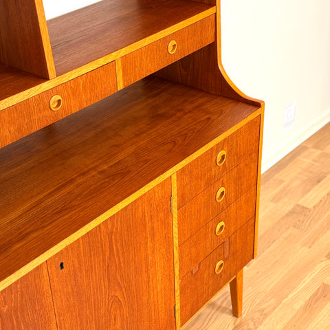Swedish bookshelf in teak