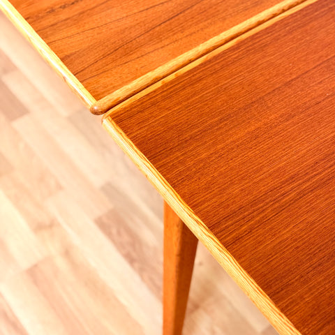 Swedish rectangular dining table in teak