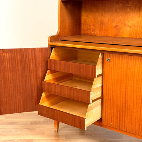 Bookshelf in mahogany by Carlström & co., 1950s-60s, Bjärnum, Sweden