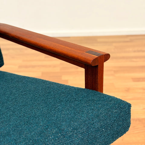 Danish armchairs in solid teak by Illum Wikkelsö