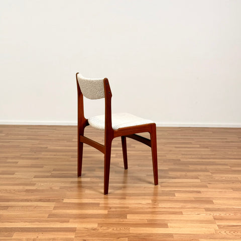Danish set of 4 dining chairs in teak by Erik Buch