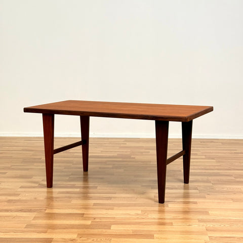 Danish coffee table in teak & walnut