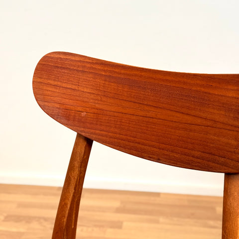 Danish set of 4 dining chairs in teak & beech by Falsled