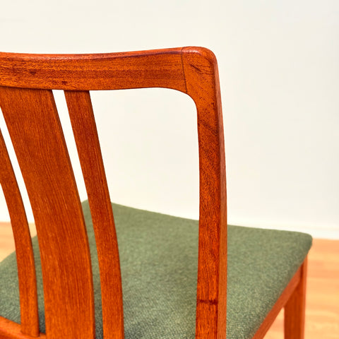 Swedish dining chairs in teak by AB Linde Nilsson, Lammhult