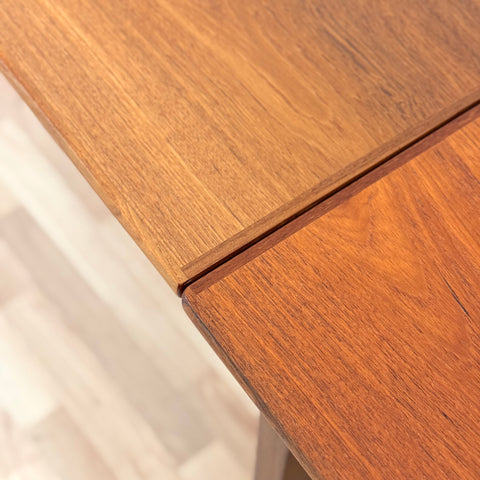 Small danish rectangular dining table in teak