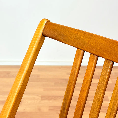 Swedish set of 8 dining chairs in beech by Gottfrid Karlsson & Söner Stolfabrik Diö