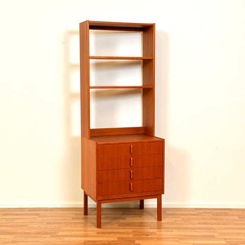 Bookshelf in teak by B. Fridhagen for Bodafors, 1960s-70s, Sweden