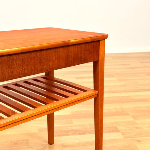 Swedish teak side table by AB Lundberg & Söner