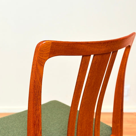 Swedish dining chairs in teak by AB Linde Nilsson, Lammhult
