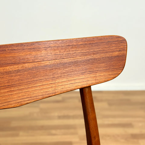 Danish set of 6 dining chairs in teak & beech by Findahl