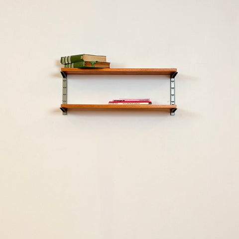 Swedish "Pira" shelving system in oak
