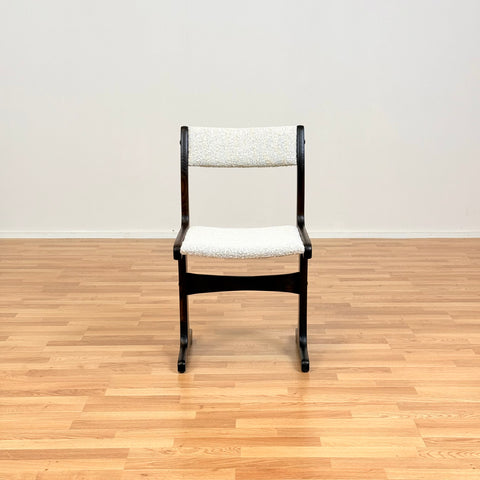 Danish set of 4 dining chairs in stained teak
