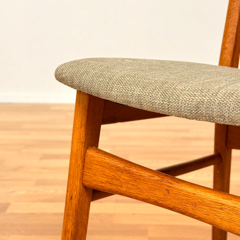 Danish dining chairs in teak & oak by Farstrup