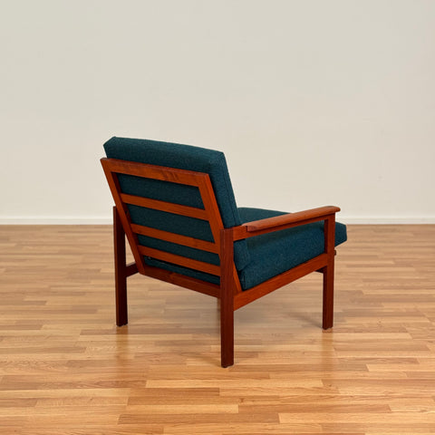 Danish armchairs in solid teak by Illum Wikkelsö