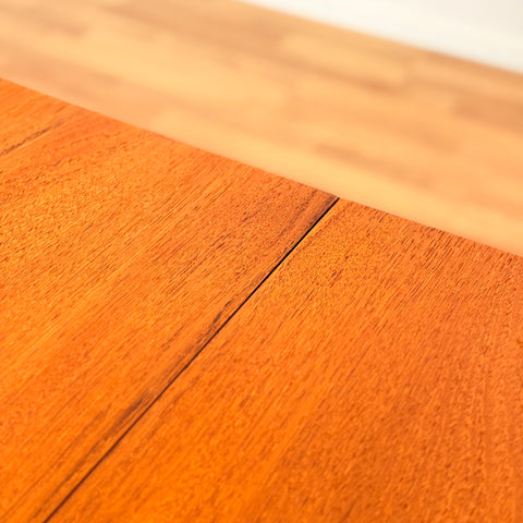 Swedish round dining table in teak by Abra