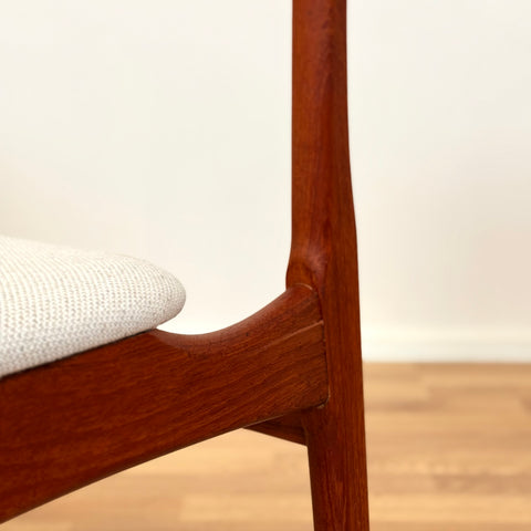 Danish set of 6 dining chairs by B. Rasmussen for Thorso Mobelfabrik