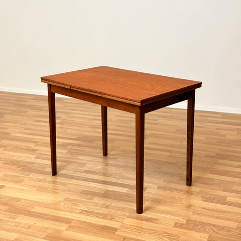 Small danish rectangular dining table in teak