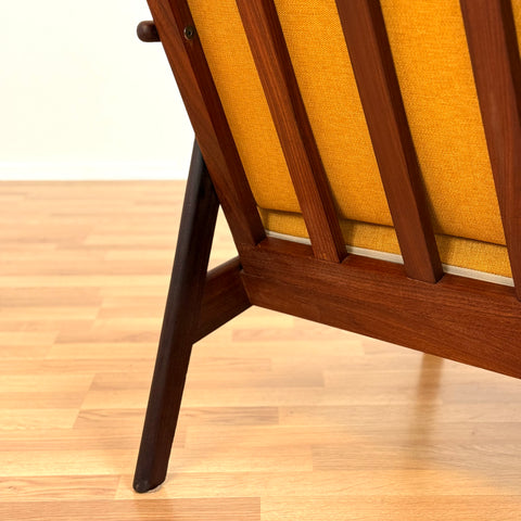 Danish armchair in solid walnut
