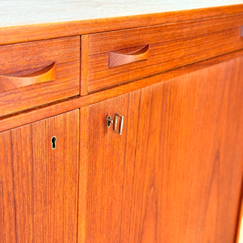 Swedish highboard in teak by Ulferts