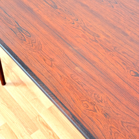 Danish rectangular dining table in Santos rosewood by Omann Jun Møbelfabrik