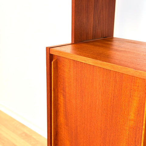 Swedish bookshelf in teak & oak