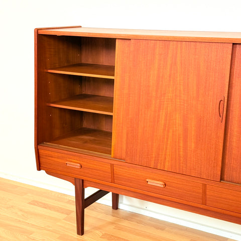Danish highboard in teak