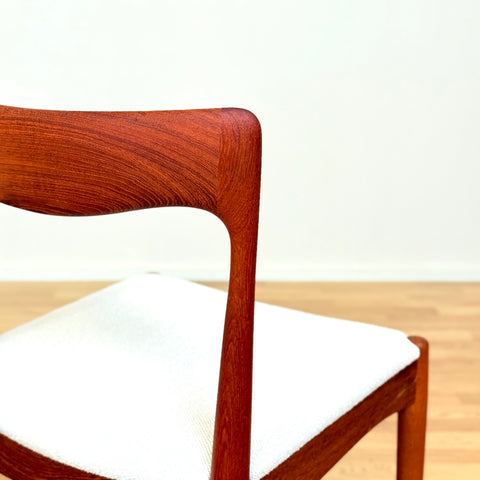 Danish set of 4 dining chairs in teak by Arne Vodder for Vamo Søderborg