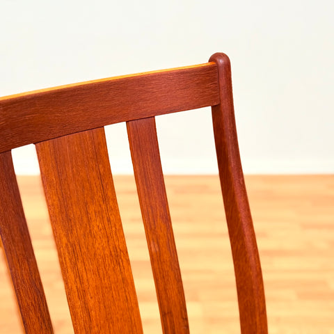 Swedish set of 4 dining chairs in teak
