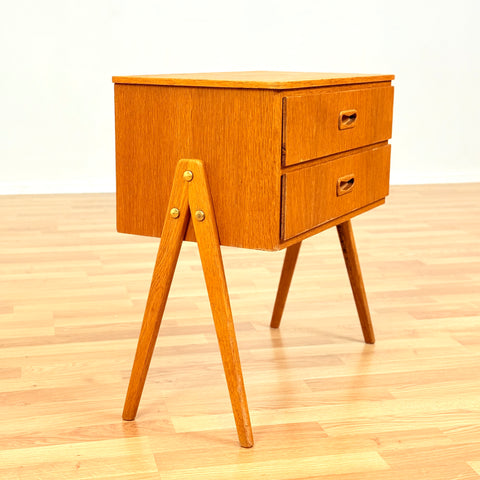 Swedish small side table in oak