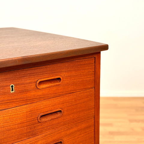 Danish writing desk in teak, 1950s-60s