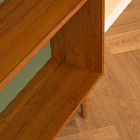 Swedish bookshelf in teak