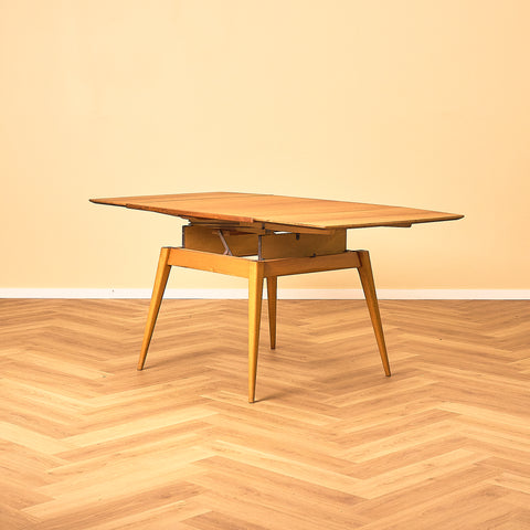 Extandable swedish coffee table in teak & beech