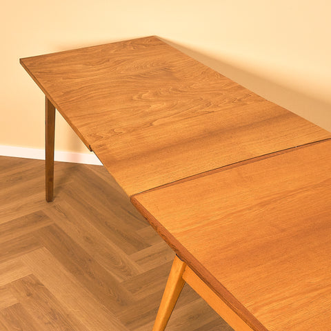 Extandable swedish coffee table in teak & beech