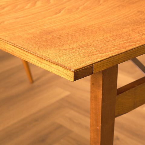 Extandable swedish coffee table in teak & beech