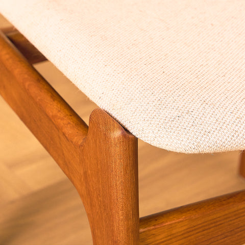 Danish dining chairs in teak by Erik Buch for Findahls Møbelfabrik