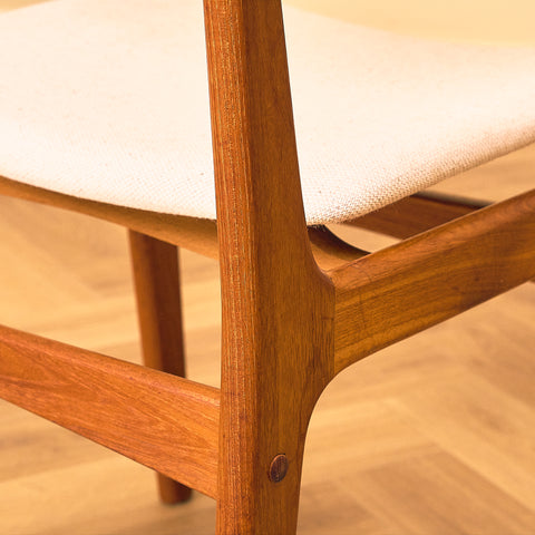 Danish dining chairs in teak by Erik Buch for Findahls Møbelfabrik