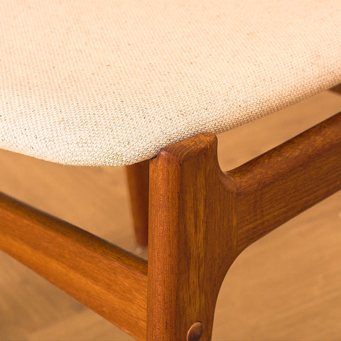 Danish dining chairs in teak by Erik Buch for Findahls Møbelfabrik