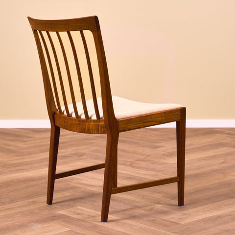 Swedish dining chairs in teak by B.Fridhagen for Bodafors