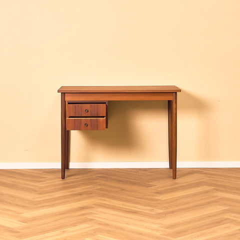 Danish writing desk in teak and walnut