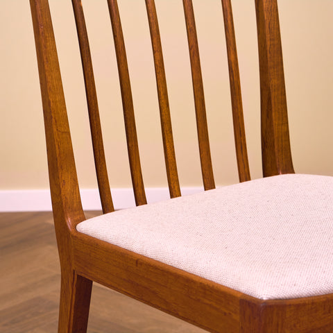 Swedish dining chairs in teak by B.Fridhagen for Bodafors