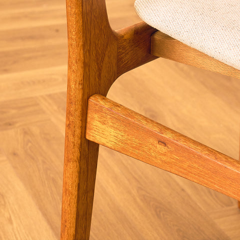 Danish dining chairs in teak by Erik Buch for Findahls Møbelfabrik