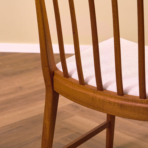 Swedish dining chairs in teak by B.Fridhagen for Bodafors