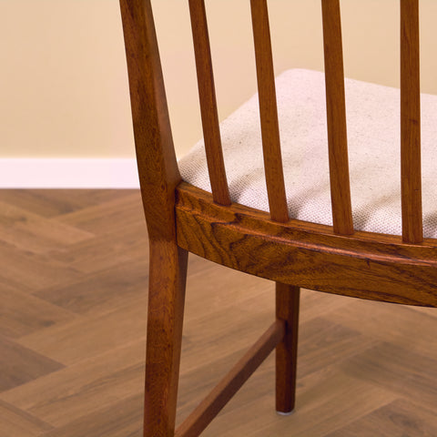 Swedish dining chairs in teak by B.Fridhagen for Bodafors