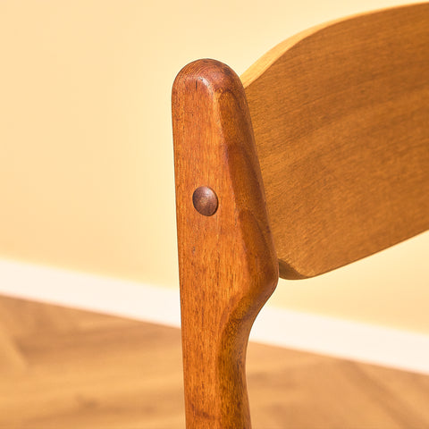 Danish dining chairs in teak by Erik Buch for Findahls Møbelfabrik