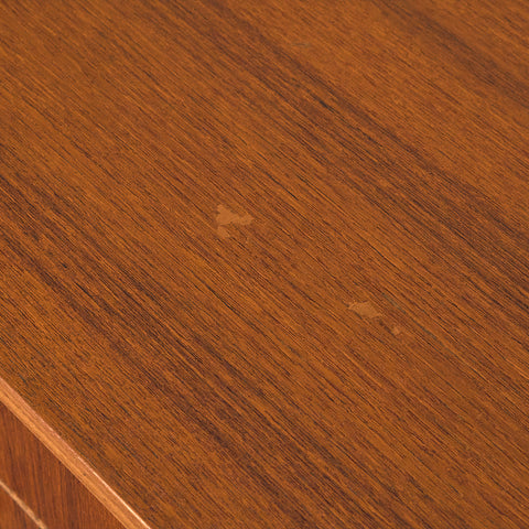 Danish writing desk in teak and walnut