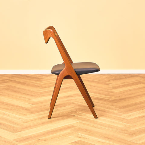 Swedish dining chairs in teak by Albin Johansson & Söner, Hyssna