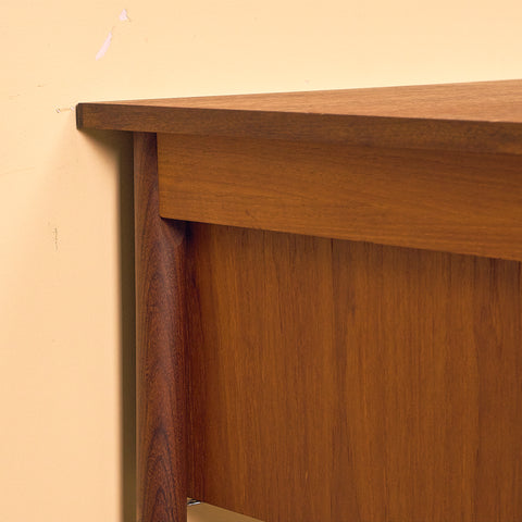 Danish writing desk in teak and walnut