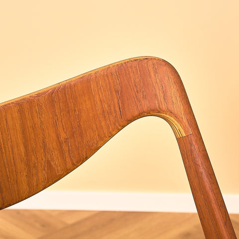Swedish dining chairs in teak by Albin Johansson & Söner, Hyssna