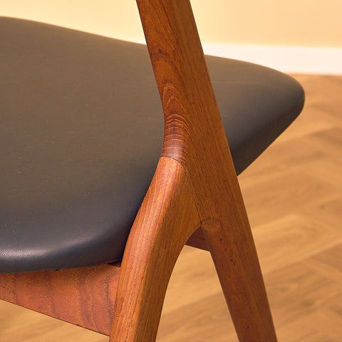 Swedish dining chairs in teak by Albin Johansson & Söner, Hyssna